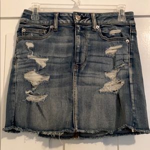 AE next level stretch denim skirt